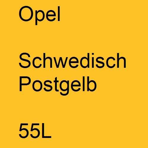 Opel, Schwedisch Postgelb, 55L.